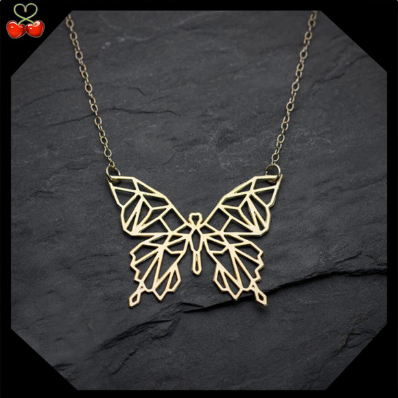 Mary's Cherries Boutique Jewelry - 🍒 LAST ONE 😱 Gold Origami 🦋 Butterfly Necklace
